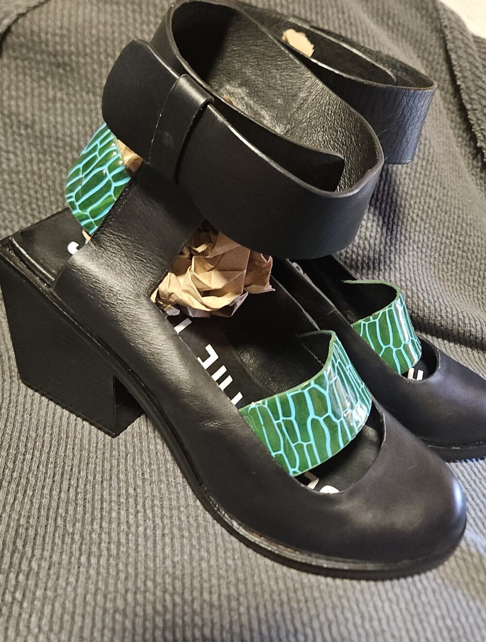 I Desire The Things That Will Destroy Me Mary Jane Block Heels Avant Garde Goth